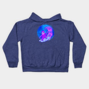 Flow me to the moon Kids Hoodie